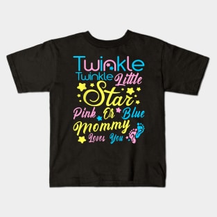 Twinkle Twinkle Little Star Gender Reveal T Shirt Kids T-Shirt